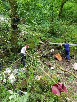 Sanacija črnega odlagališča – Banova jama 058